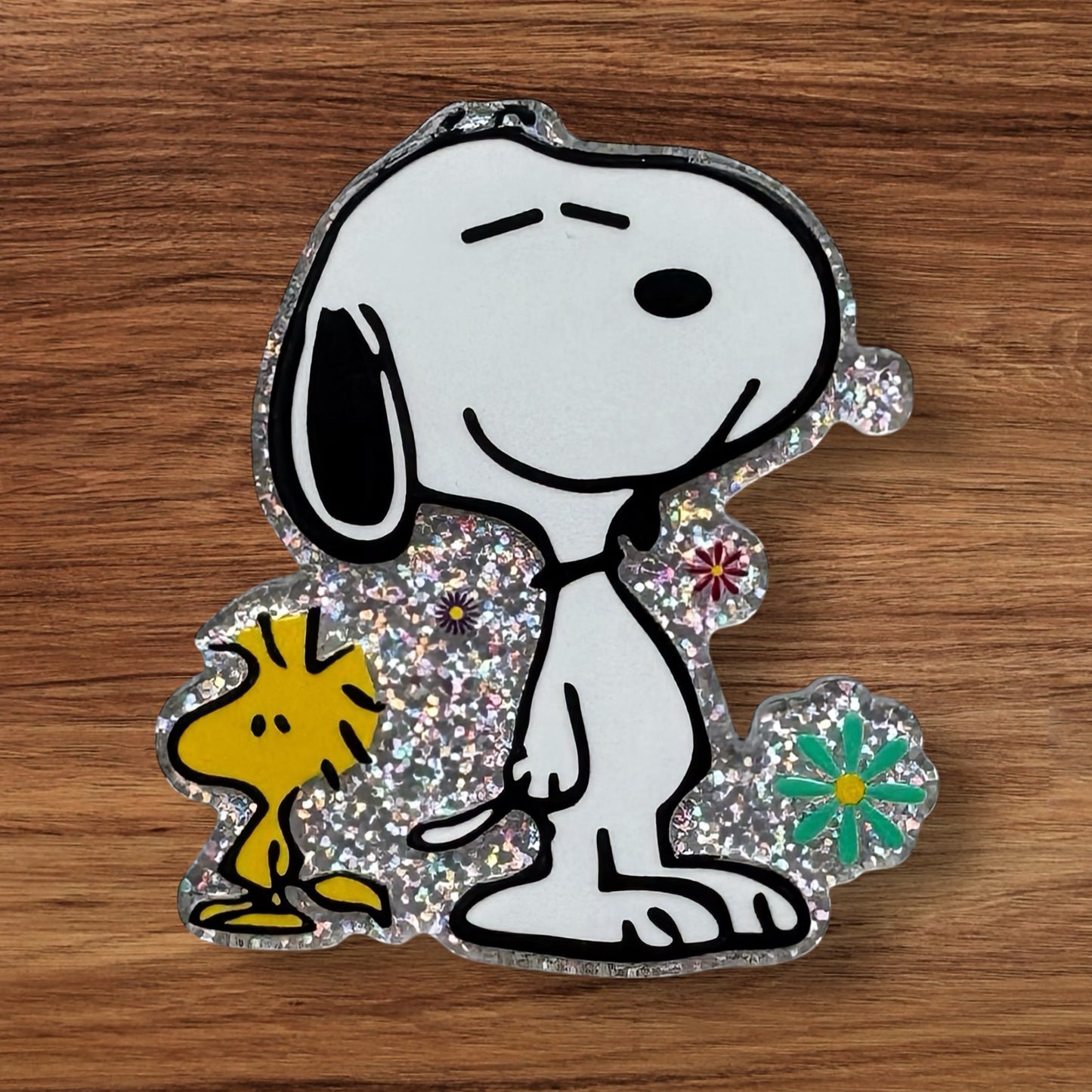 Beagle & Bird Acrylic Flatback