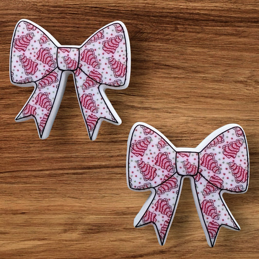 Christmas Tree Cake Bow Focal (Custom)