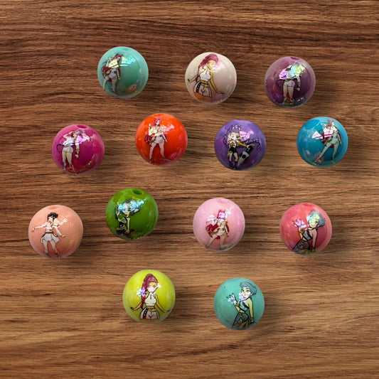 16mm K-Pop Acrylic Beads