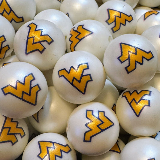20mm Acrylic Football Bead