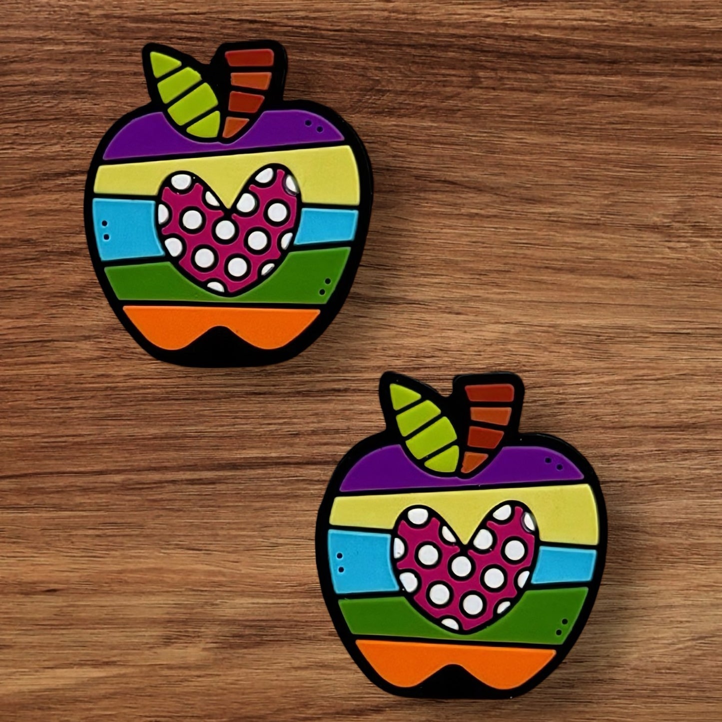 Apple With Heart Focal