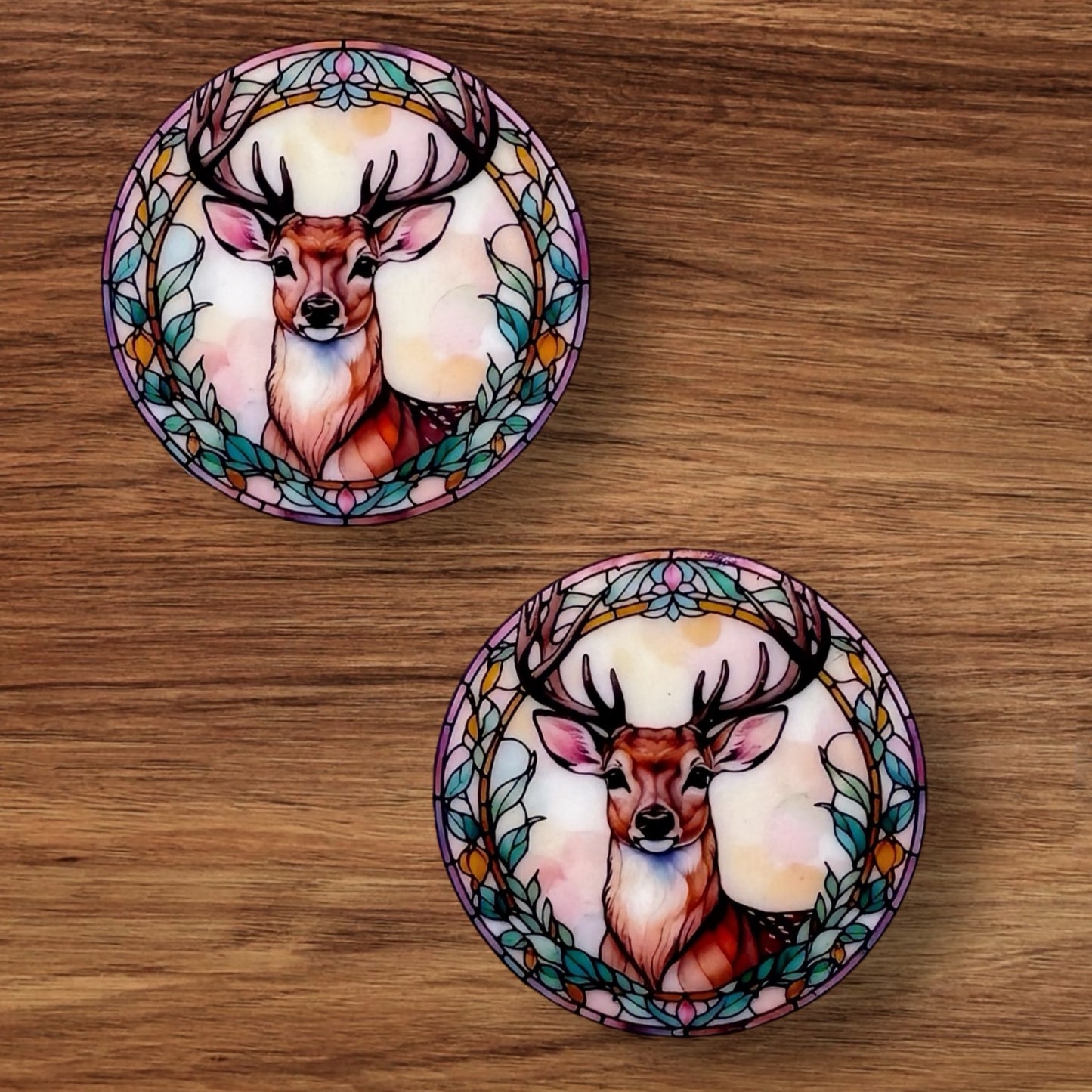 Stained Glass Deer Focal