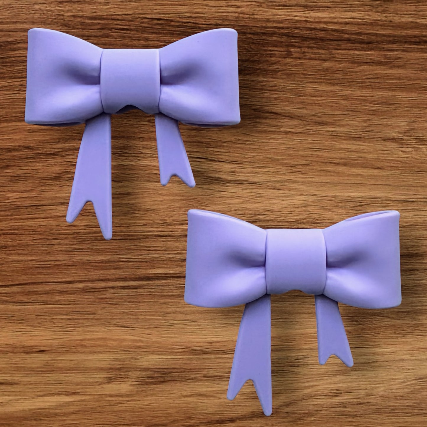 Purple Bow Focal/Straw Topper
