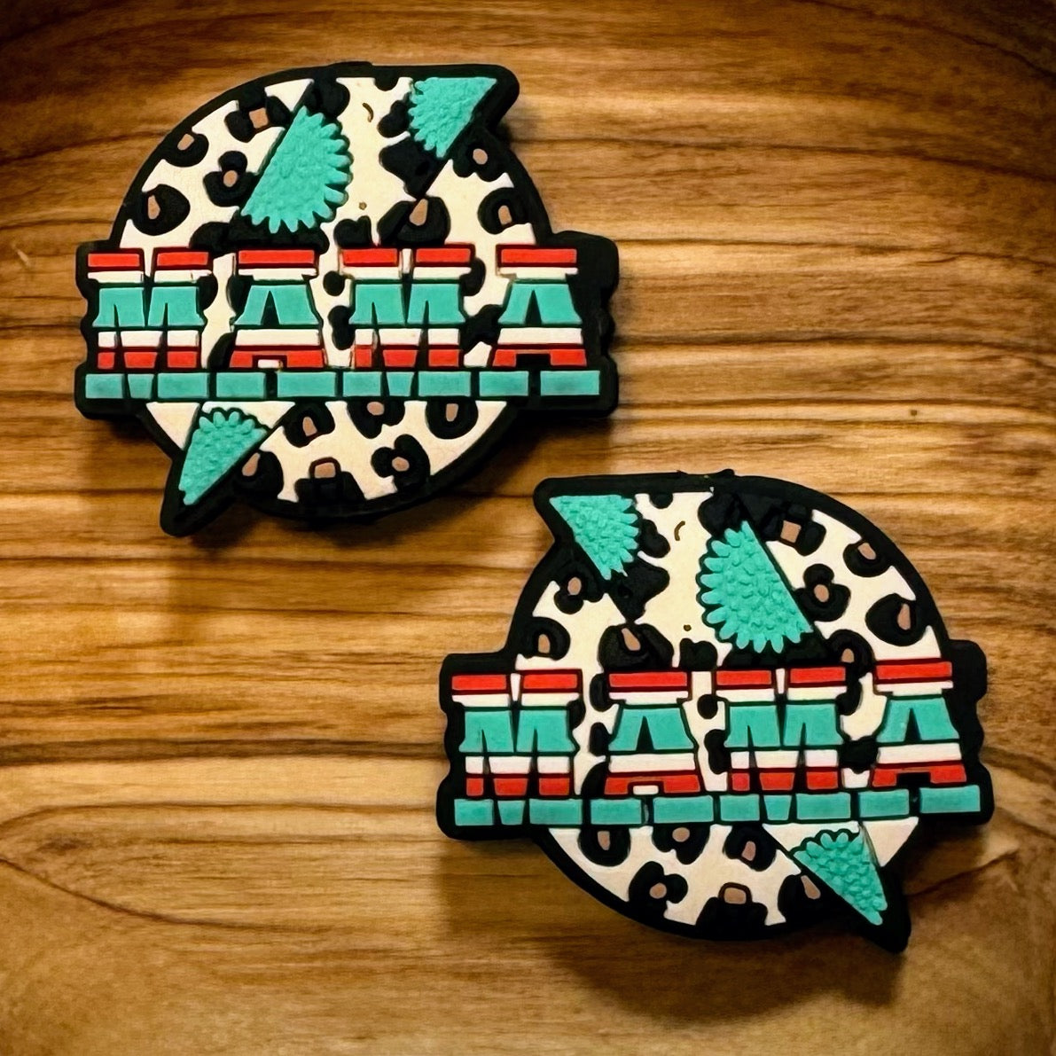 Leopard Lightning Bolt Mama Focal
