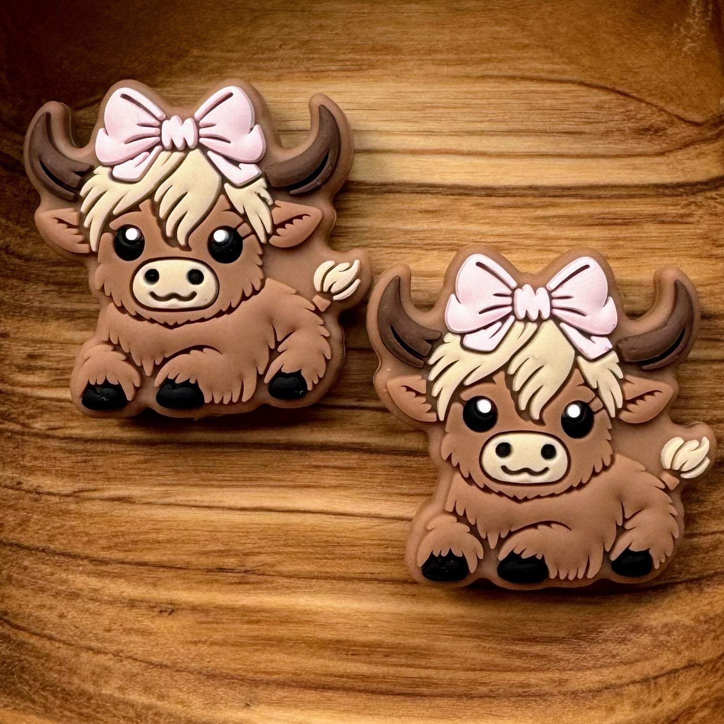 Cow With Pink Bow Focal