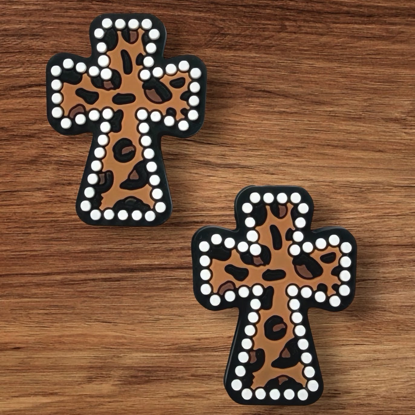 Animal Print Cross Focal