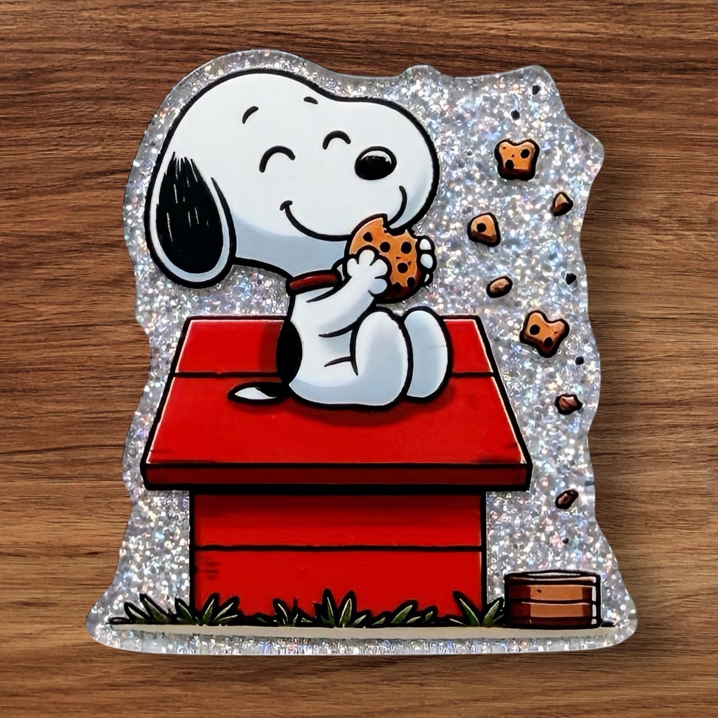 Beagle Eating Cookies Acrylic Flatback