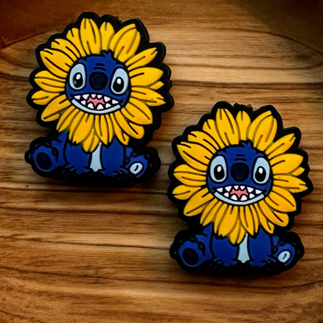 Blue Alien Sunflower Focal