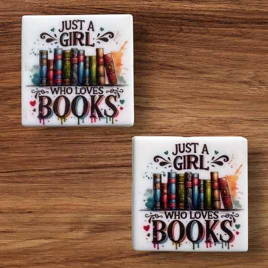 Just A Girl Who Loves Books Focal (Custom)