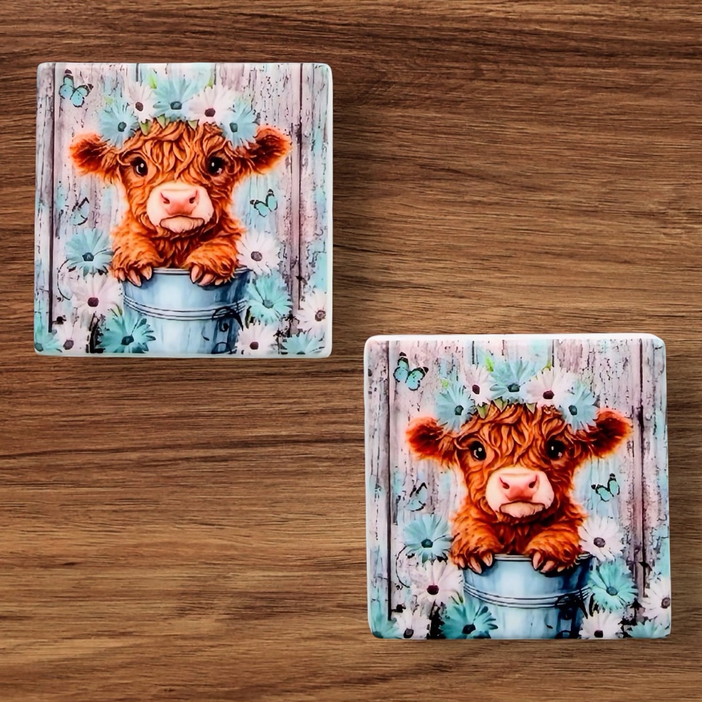 Floral Cow Focal