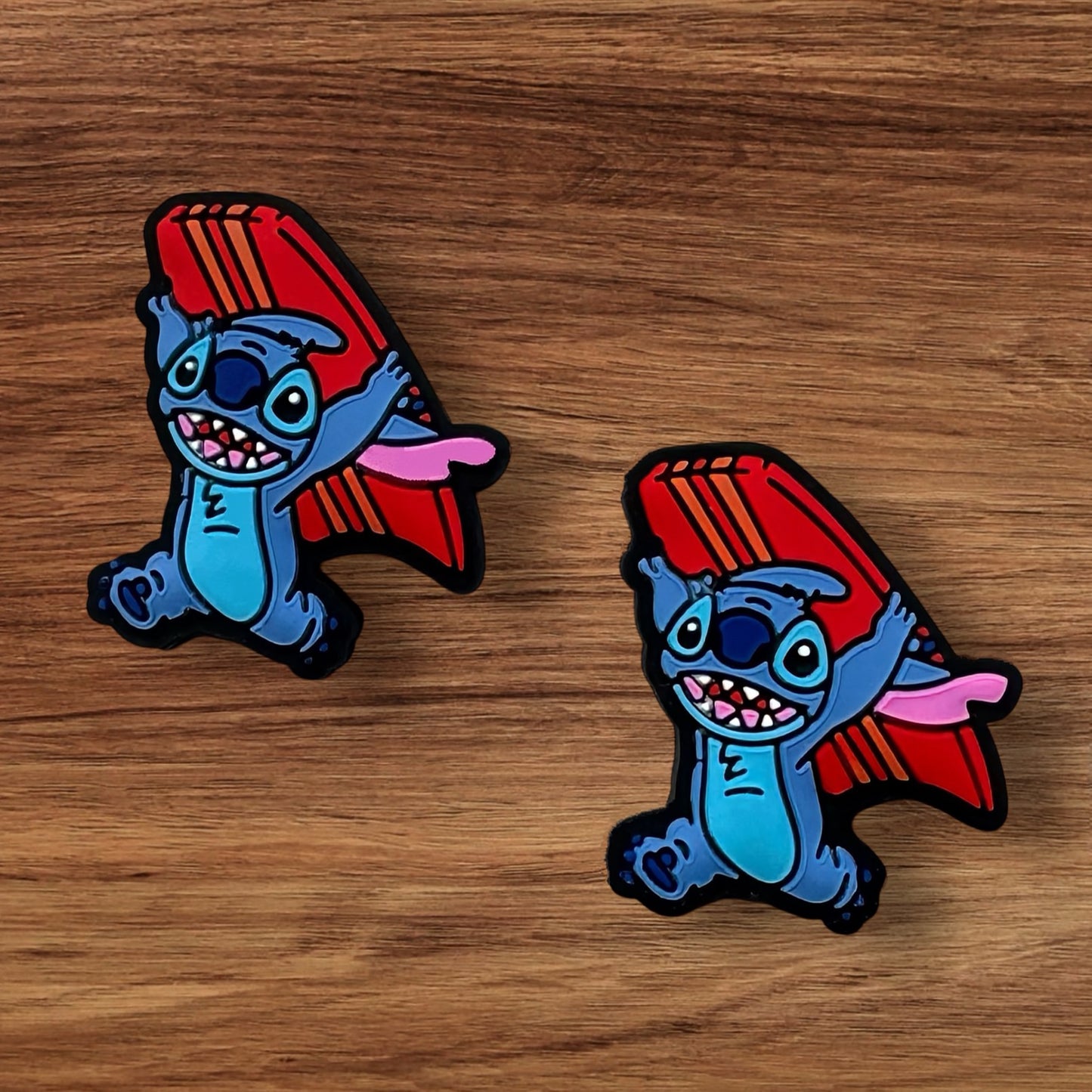 Blue Alien With Surfboard Focal