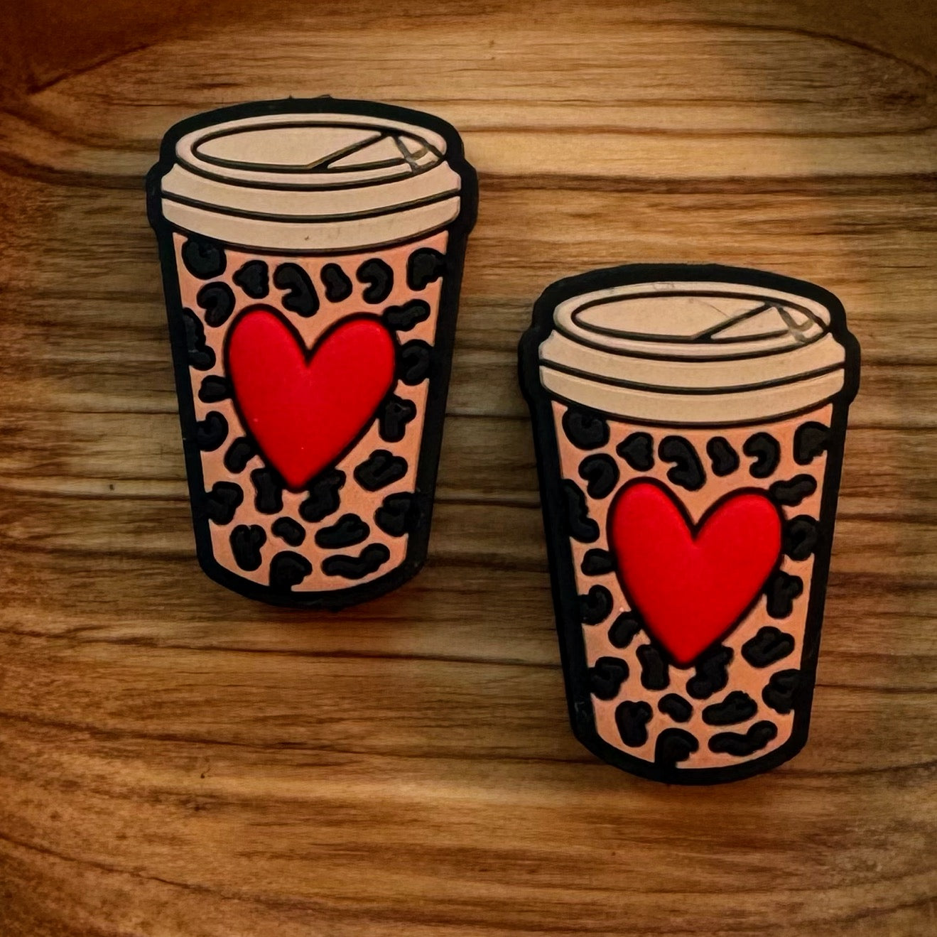 Leopard With Heart Cup Focal