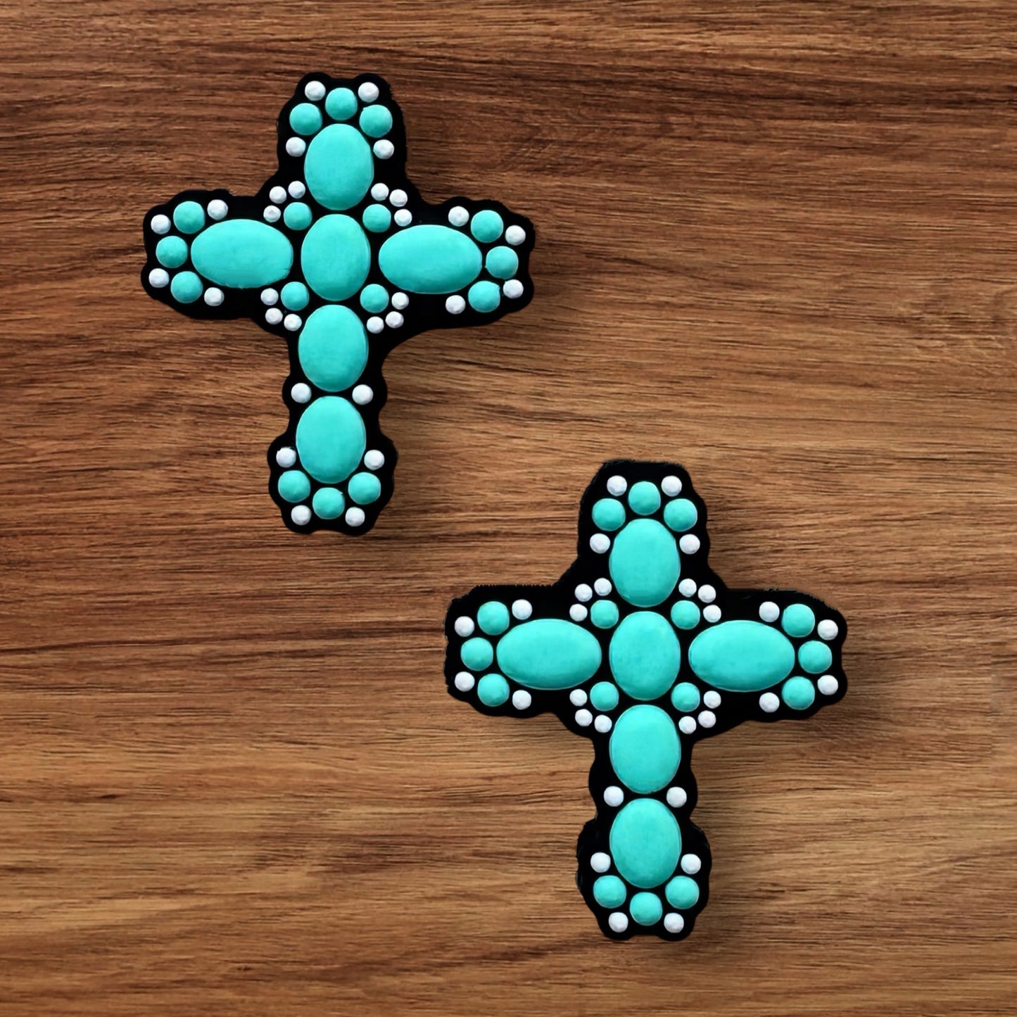 Turquoise Cross Focal