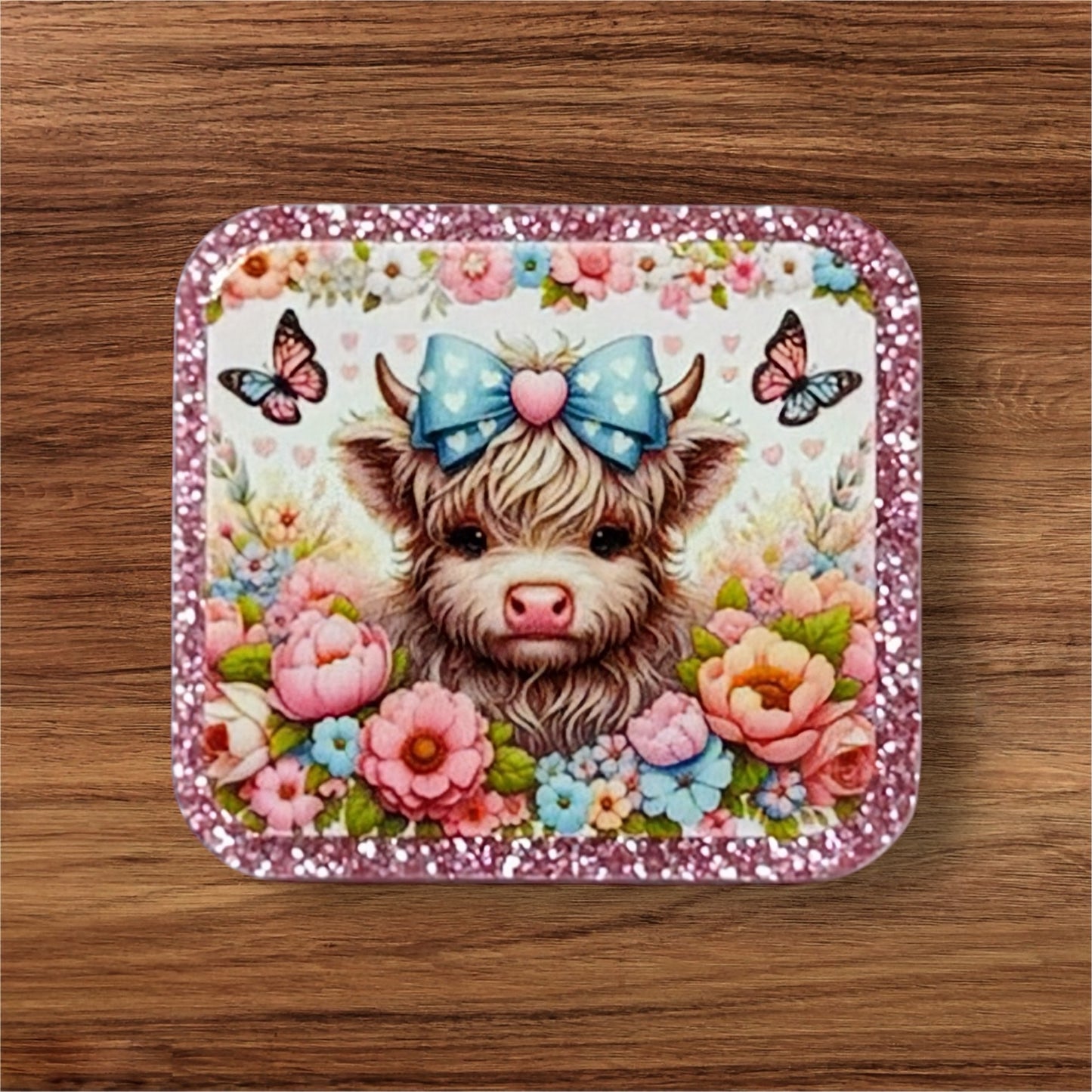 Highland Cow Acrylic Flatback