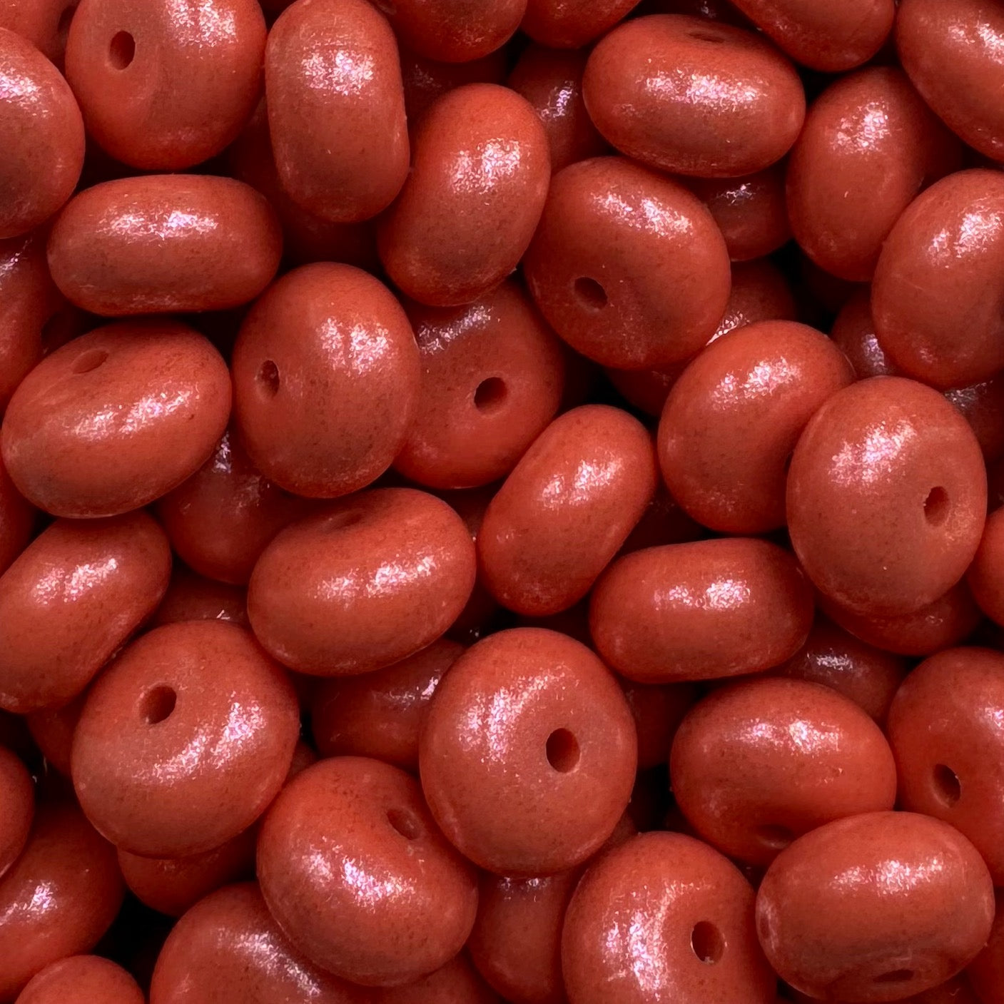 Coral Opal Abacus Bead