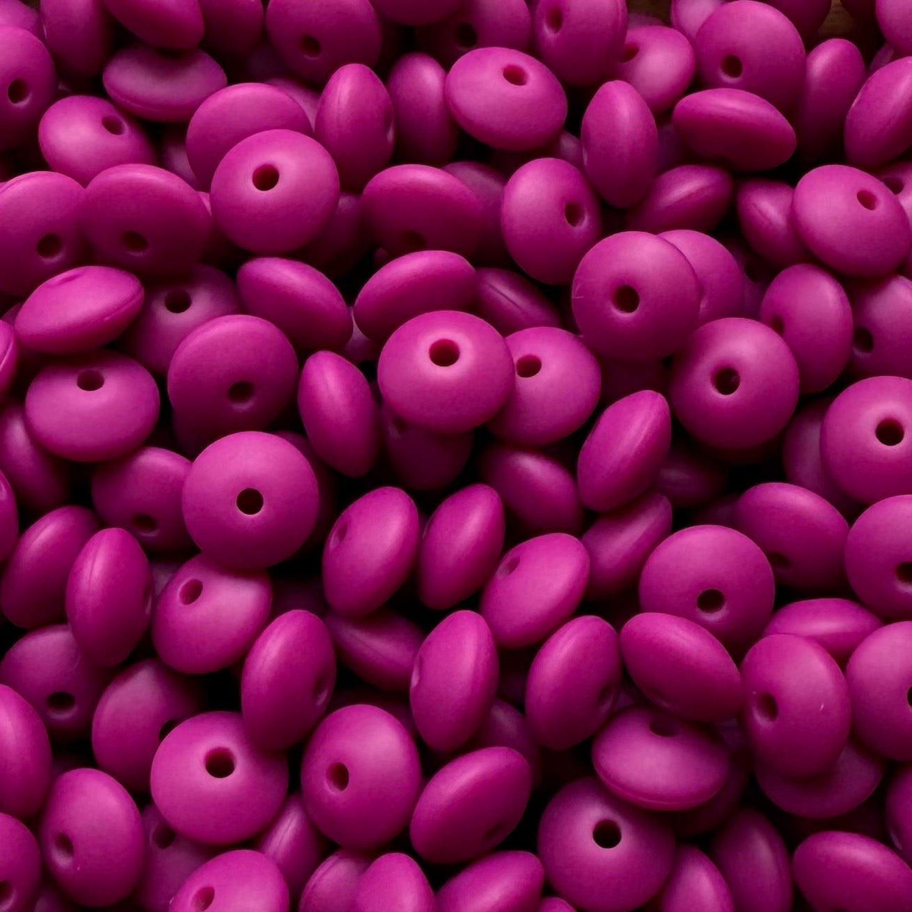 12mm Magenta Silicone Lentil