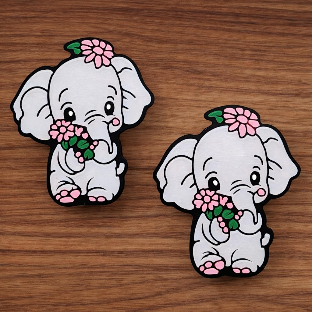 Floral Elephant Focal