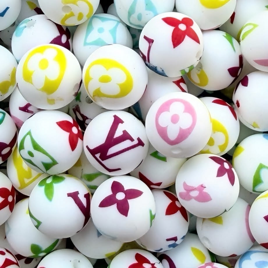 15mm Designer Silicone Bead
