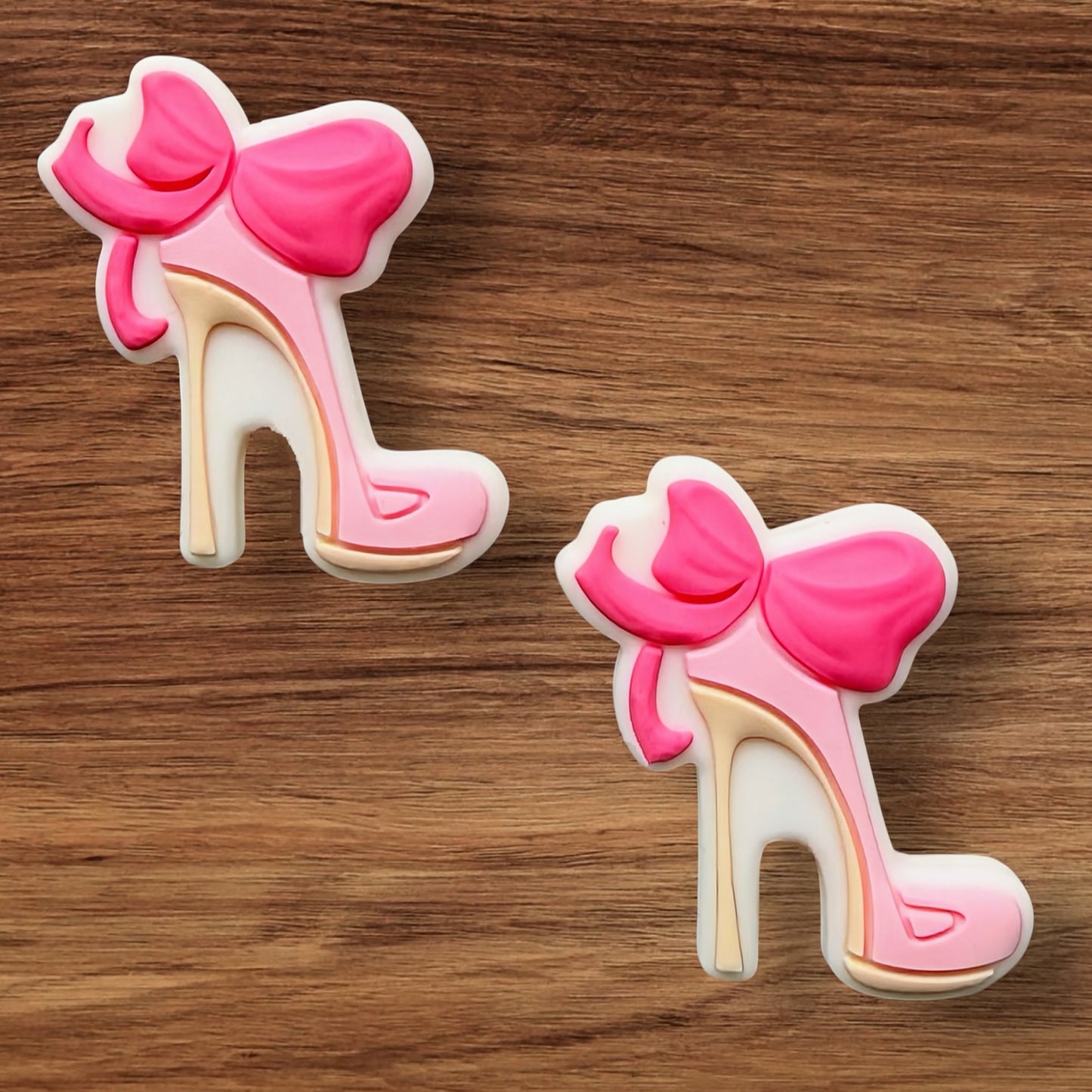 Pink High Heel With Bow Focal
