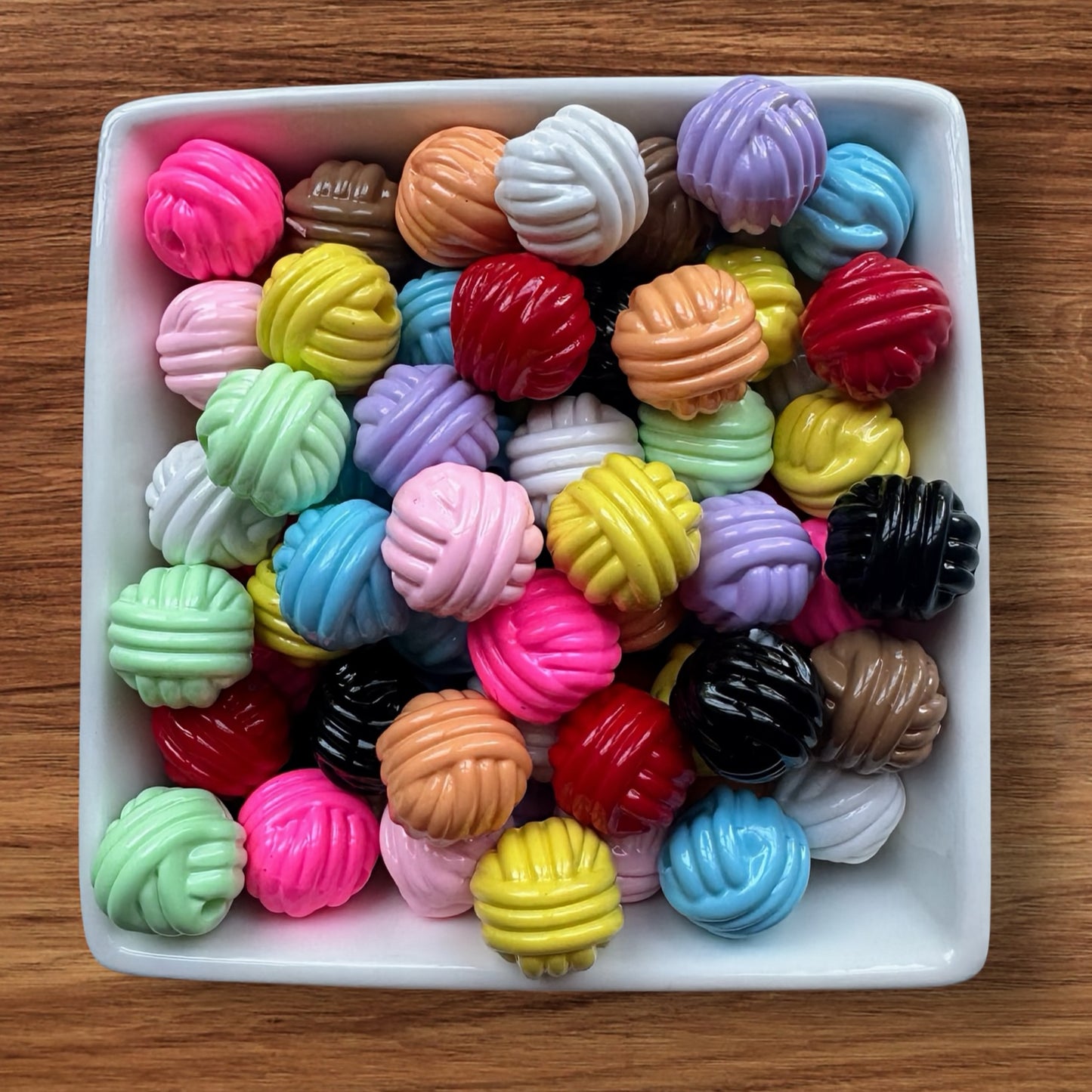16mm Acrylic Yarn Beads
