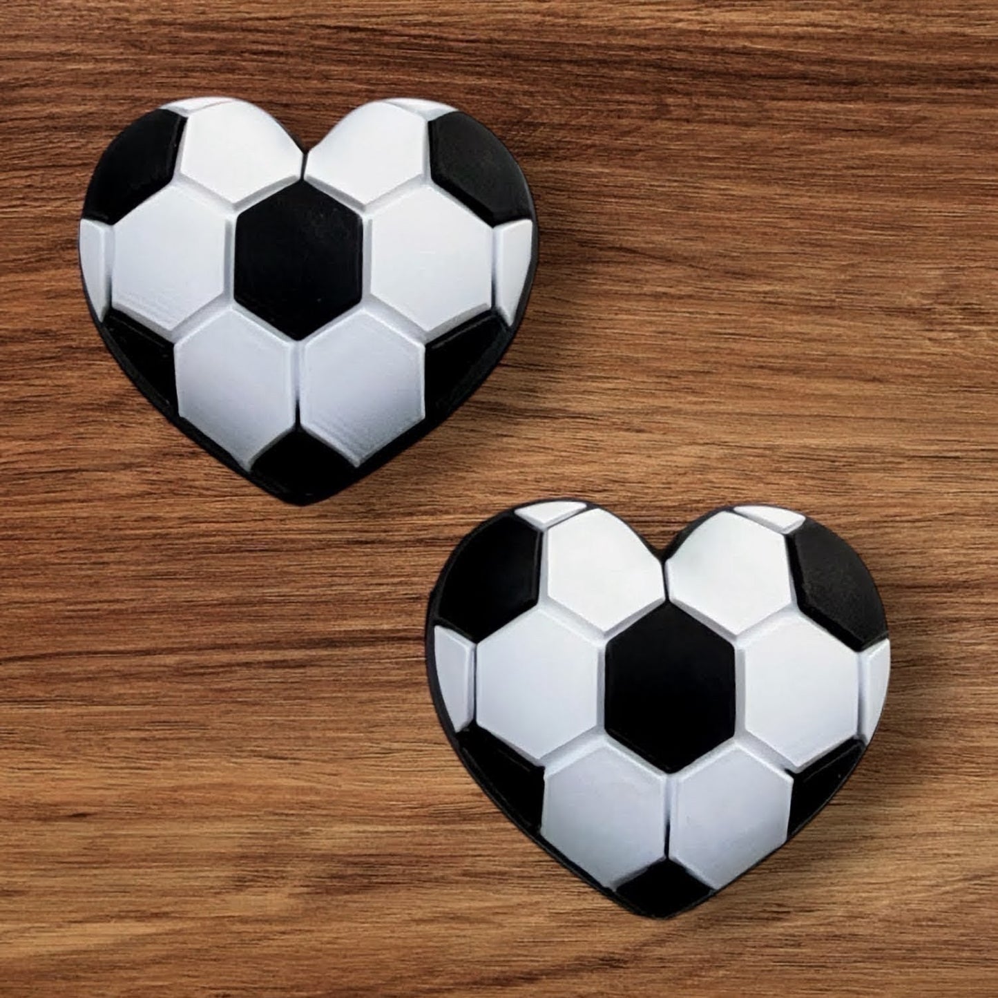3-D Soccer Heart Focal