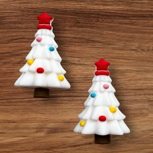 3-D Christmas Tree Focal (White)