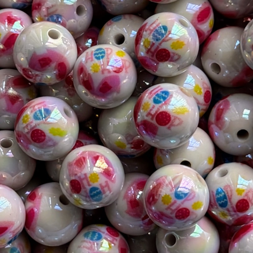 16mm Easter Acrylic Beads