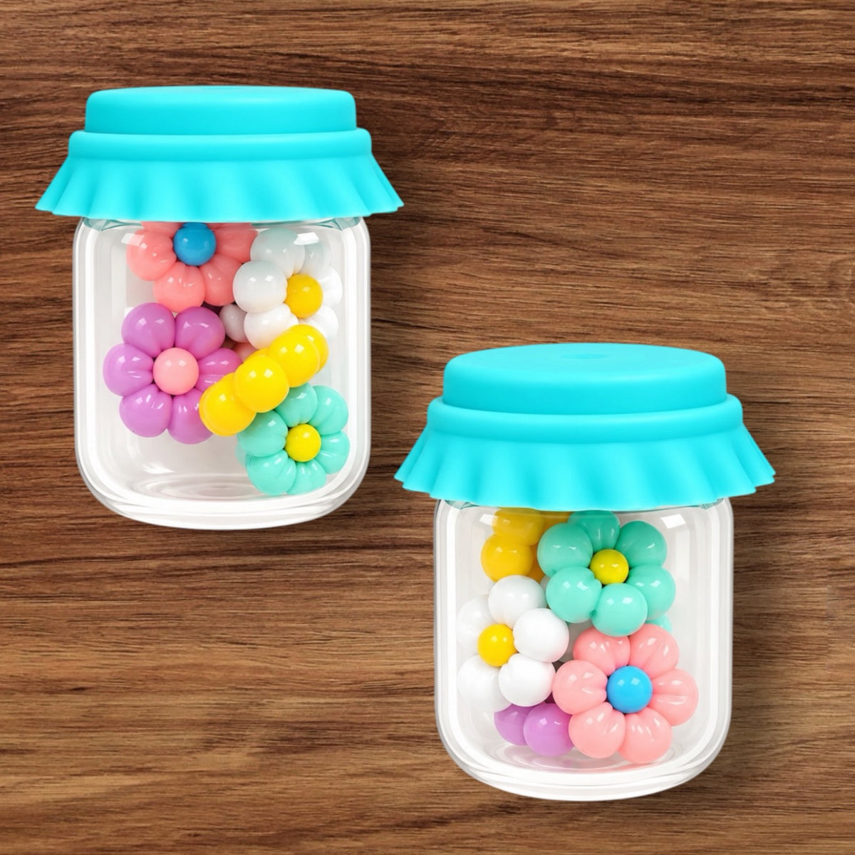 3-D Flower Jar Focal (Blue)