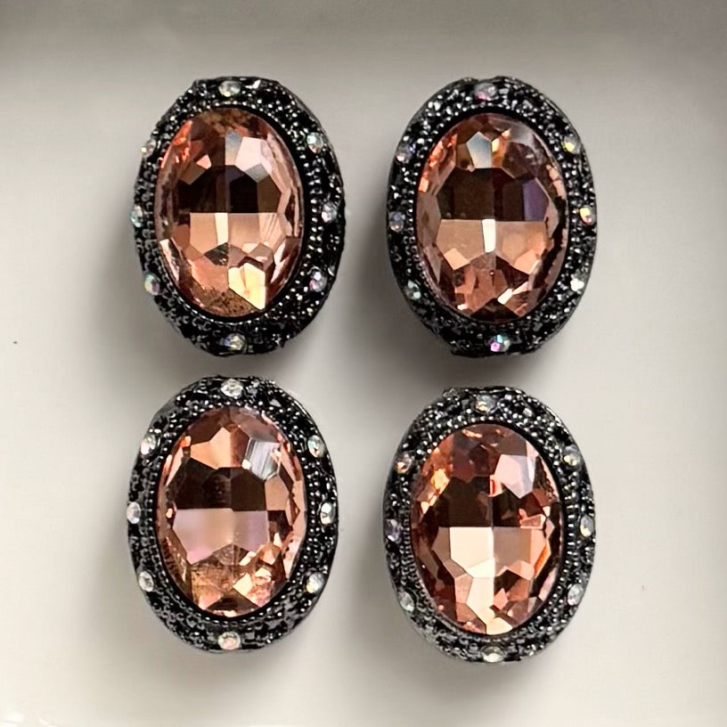 Oval  Hematite light Brown Gemstone Bead