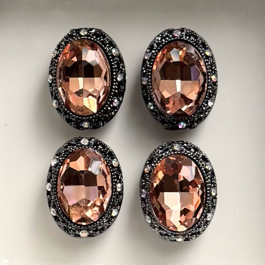 Oval  Hematite light Brown Gemstone Bead