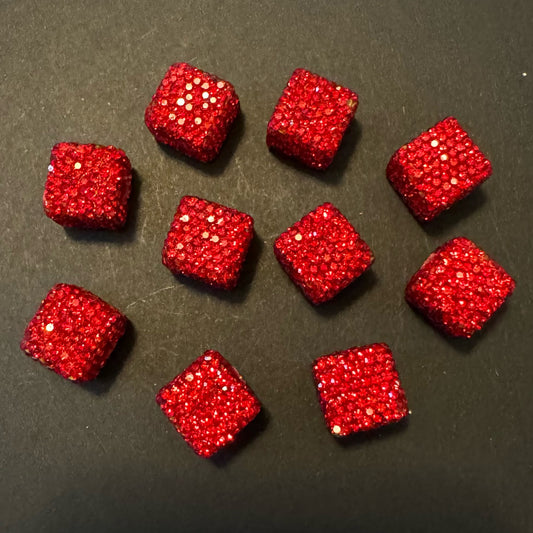 Square Rhinestone Beads