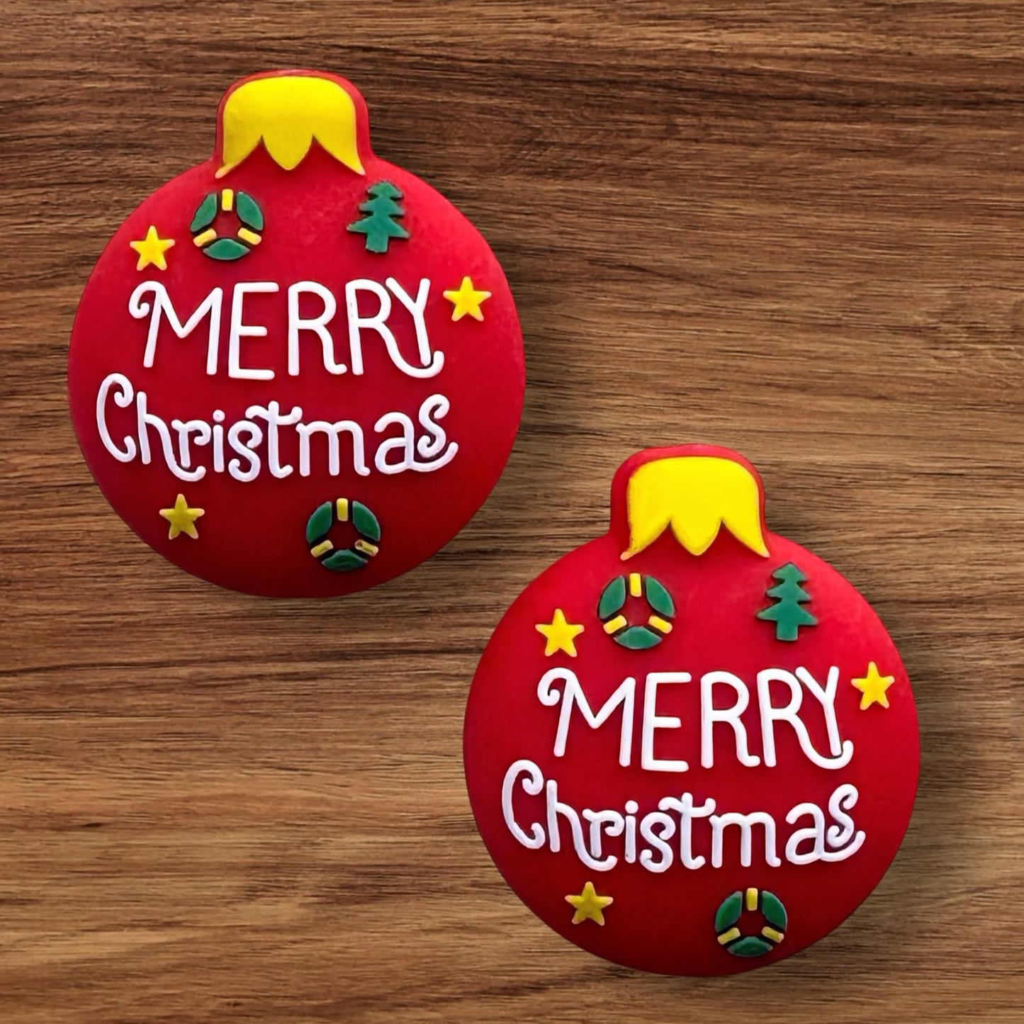 3-D Merry Christmas Bulb Focal
