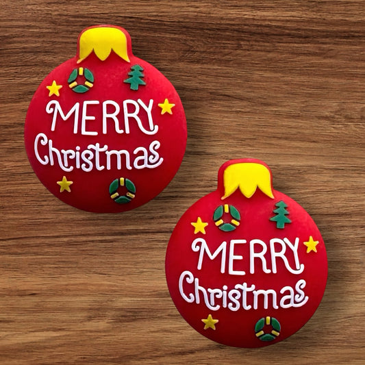 3-D Merry Christmas Bulb Focal