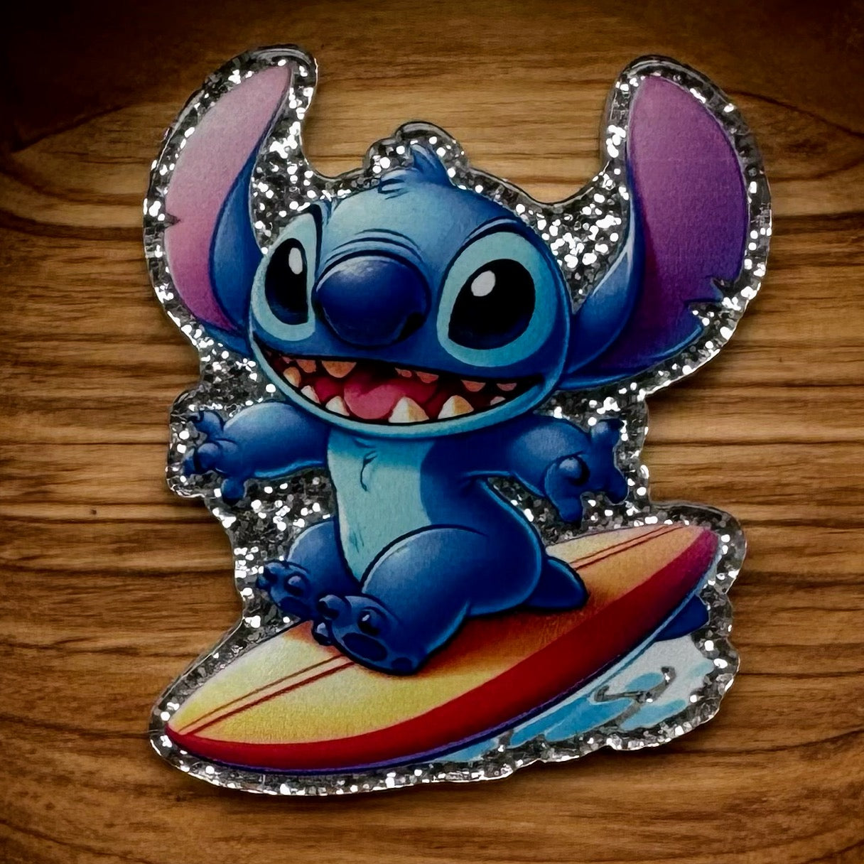 Alien On surfboard Flatback