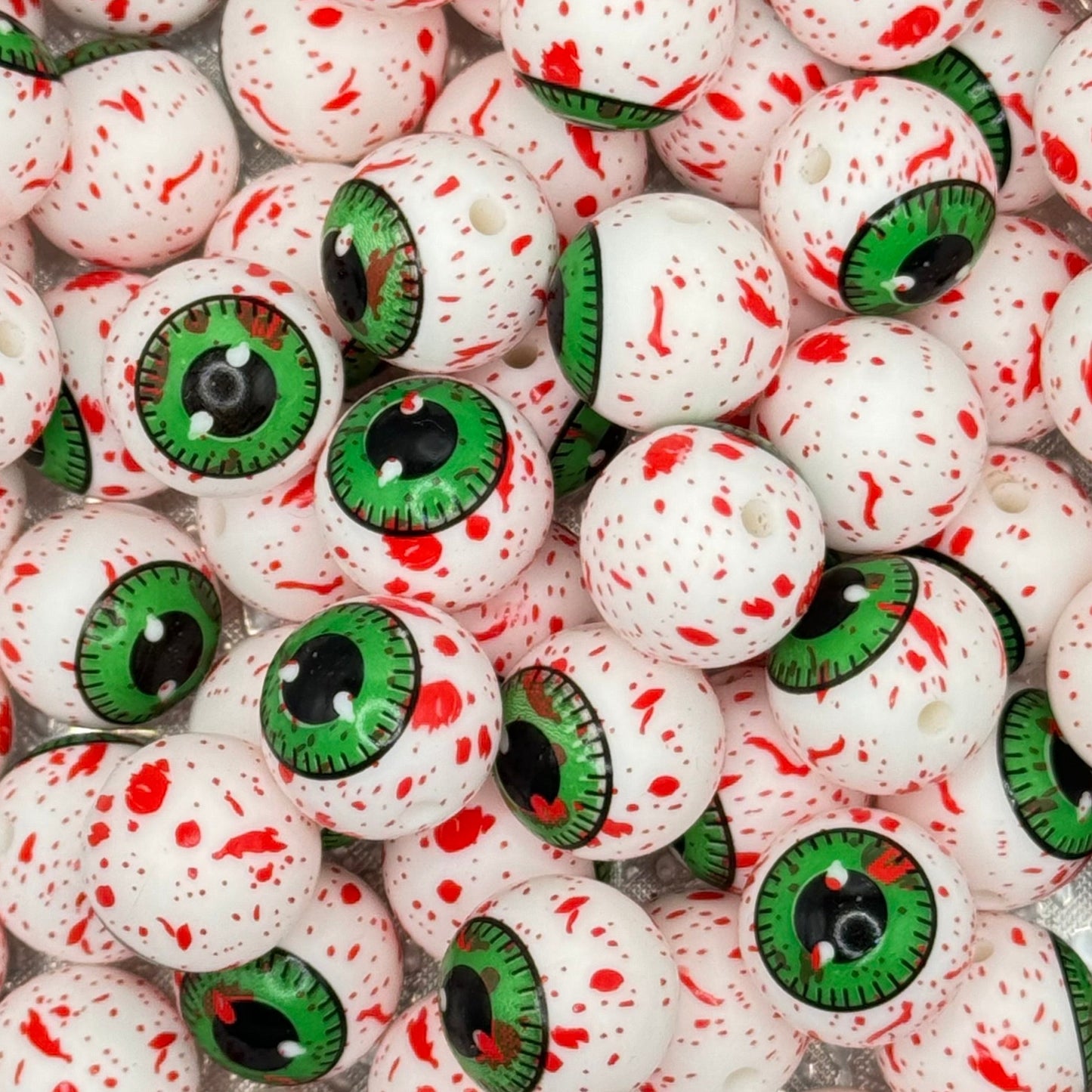 15mm Eyeballs Silicone Bead