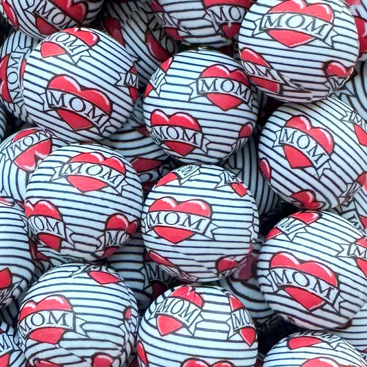 15mm Mom Silicone Bead
