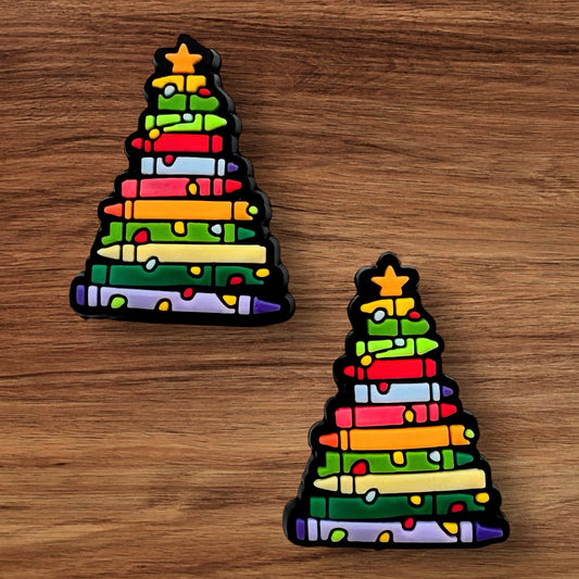Crayon Christmas Tree Focal