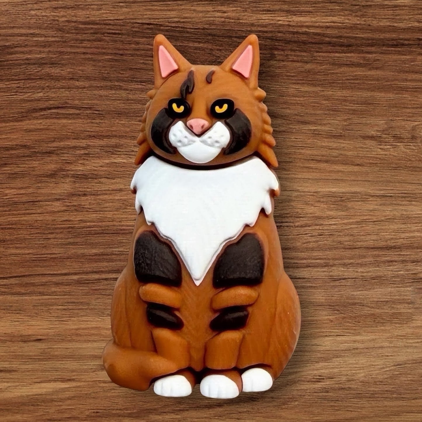 3-D Maine Coon Cat Focal