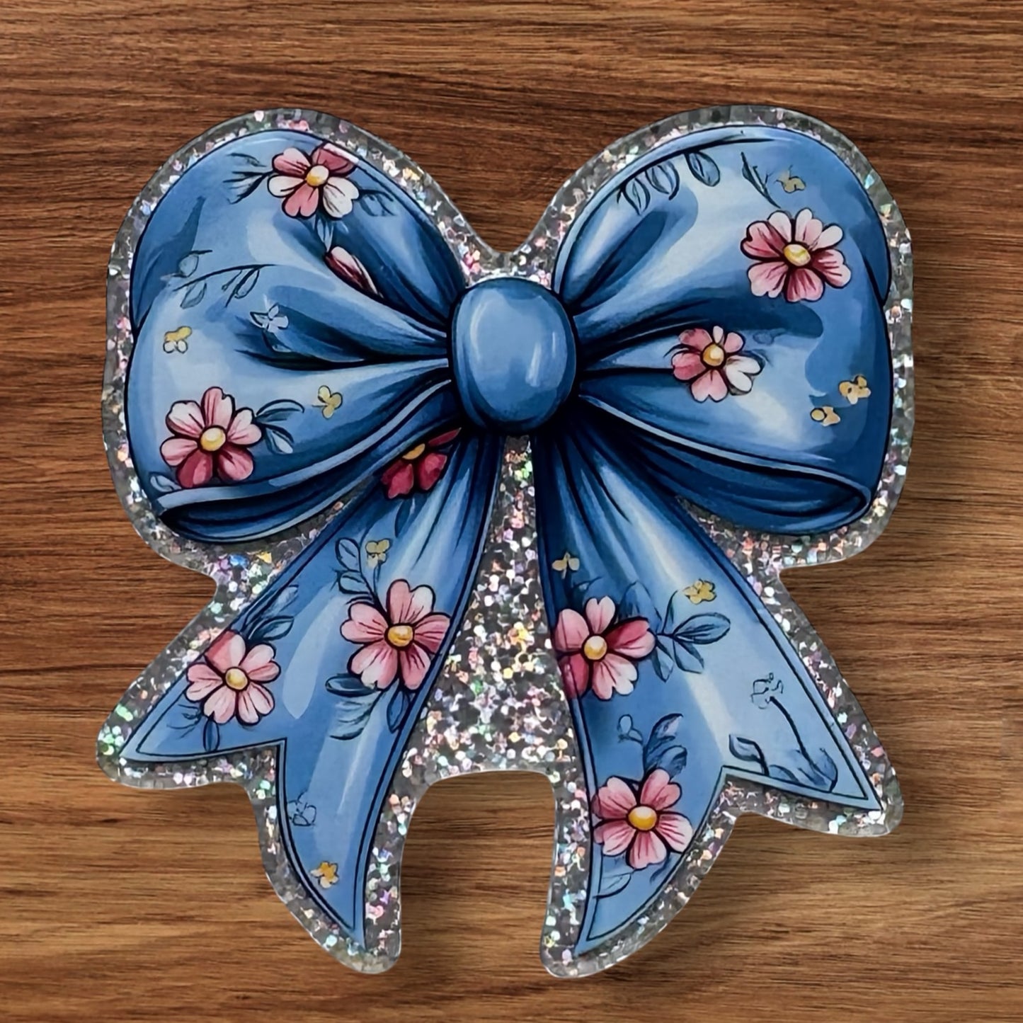 Floral Bow Acrylic Flatback