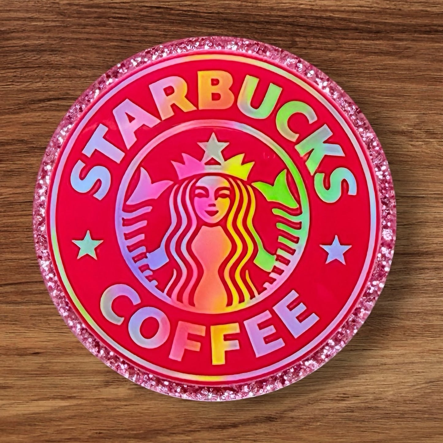 Pink Coffee Acrylic Flatback
