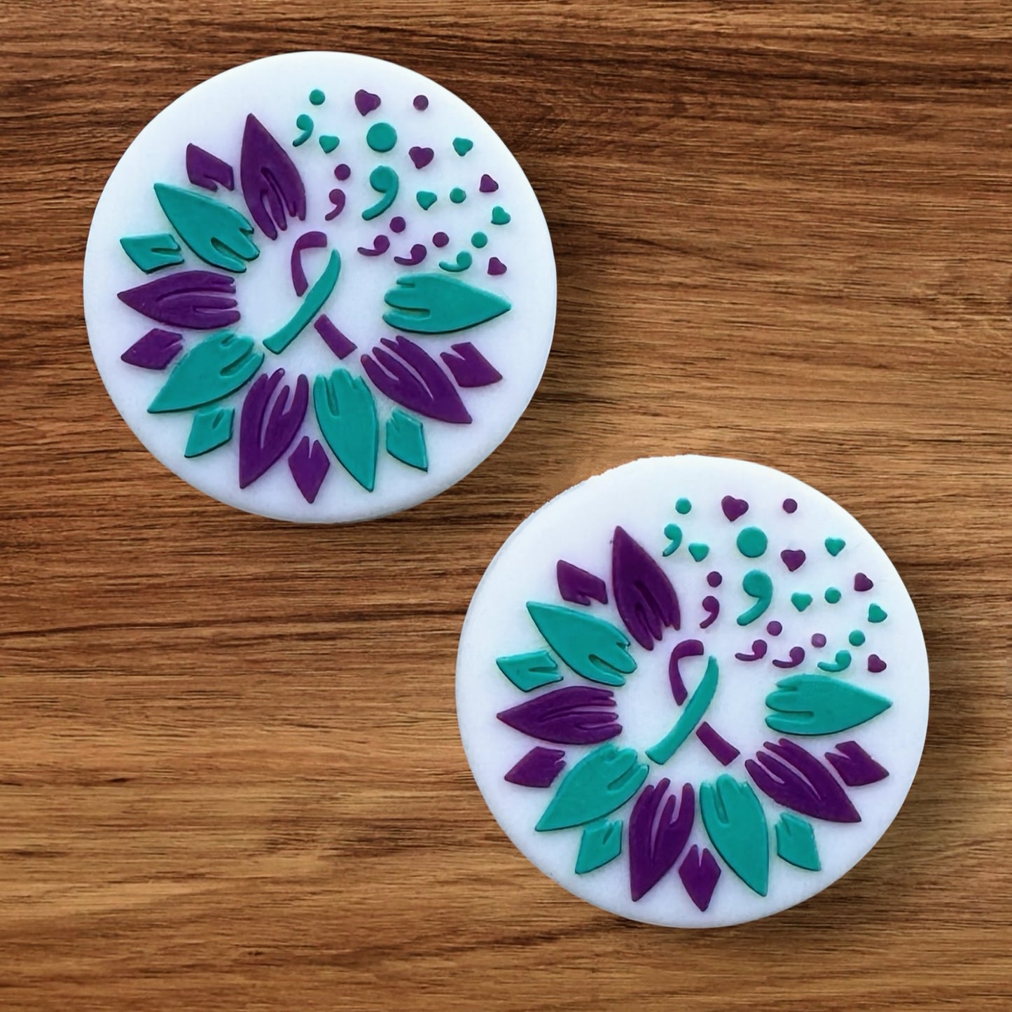 Suicide Awareness Flower Focal