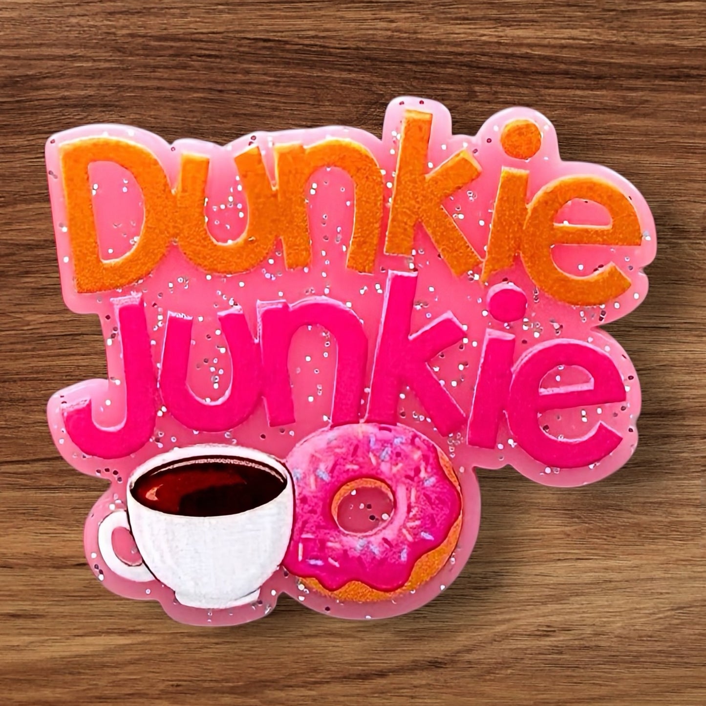 Coffee Junkie Acrylic Flatback