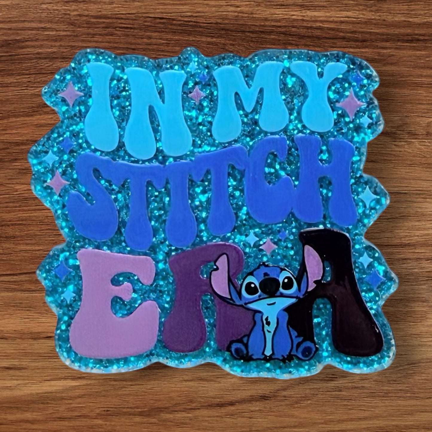 Blue Alien Acrylic Flatback