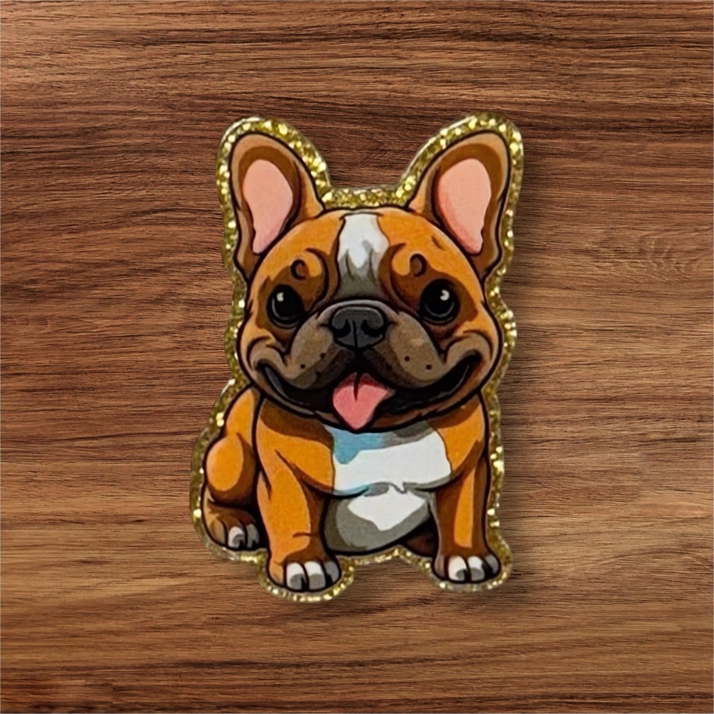 Bulldog Acrylic Flatback