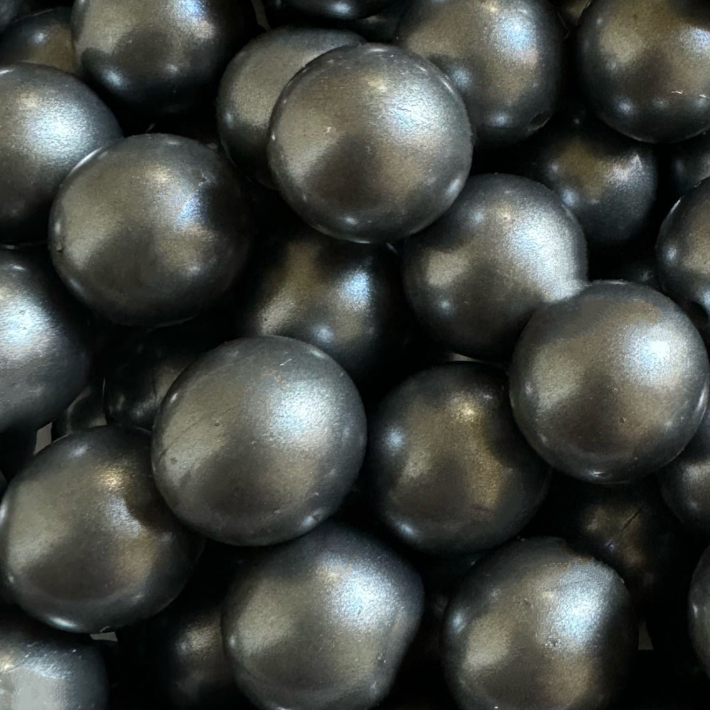 15mm Metallic Silicone Bead
