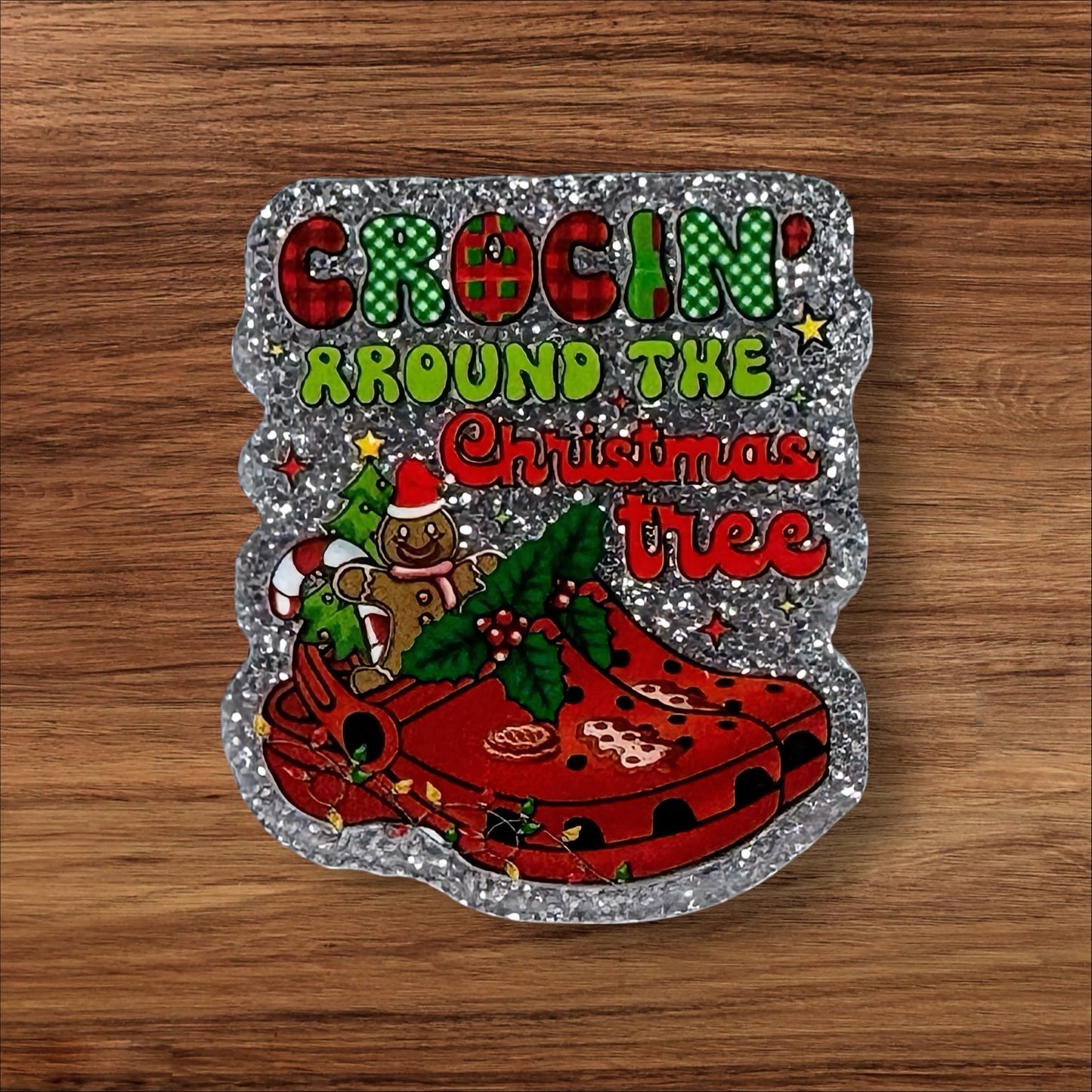 Crocin Around The Christmas Tree Acrylic Flatback