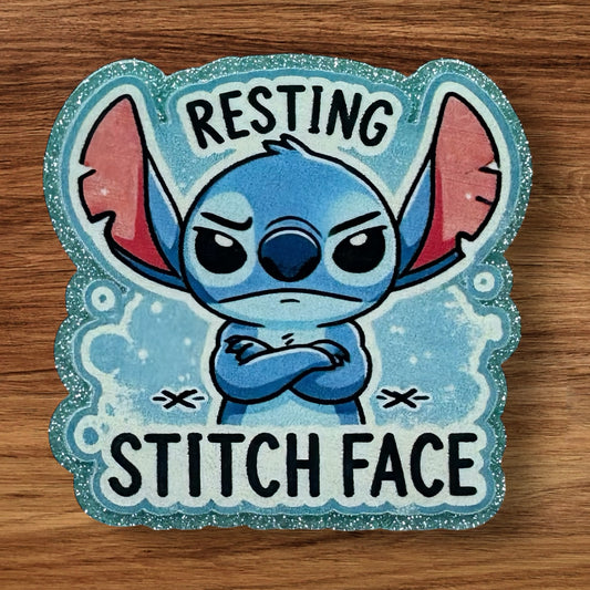 Blue Alien Acrylic Flatback