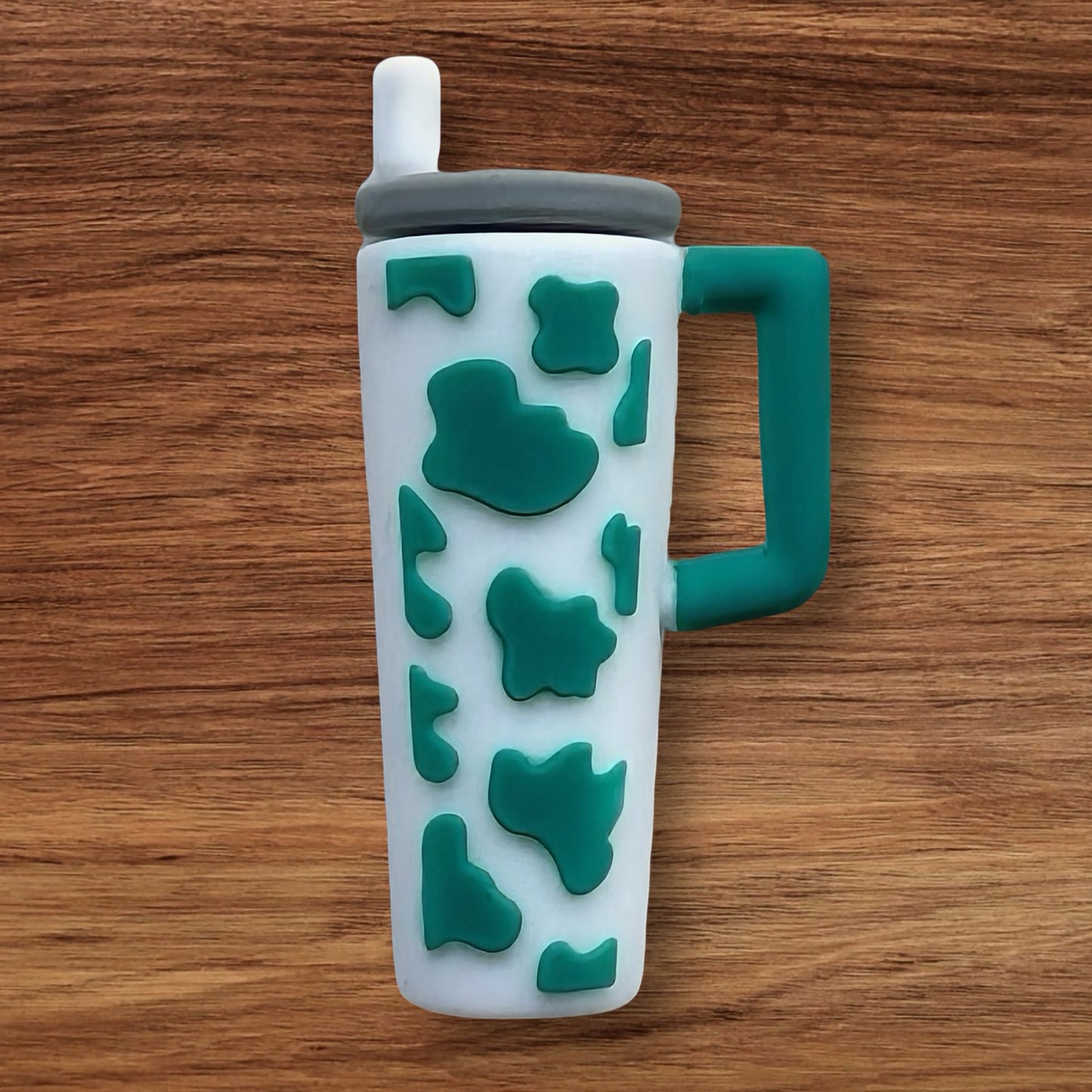 3-D Cow Print Tumbler Focal