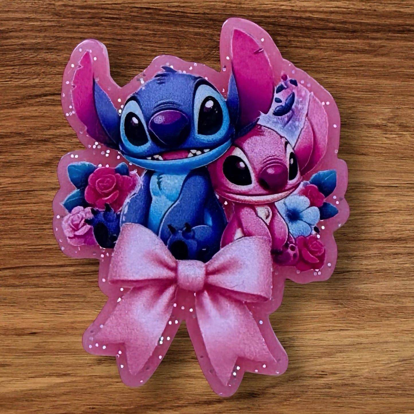 Cute Aliens With Bow Acrylic Flatback