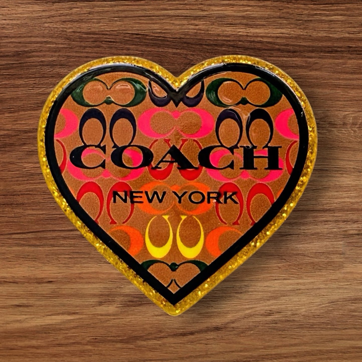 Designer Heart Acrylic Flatback